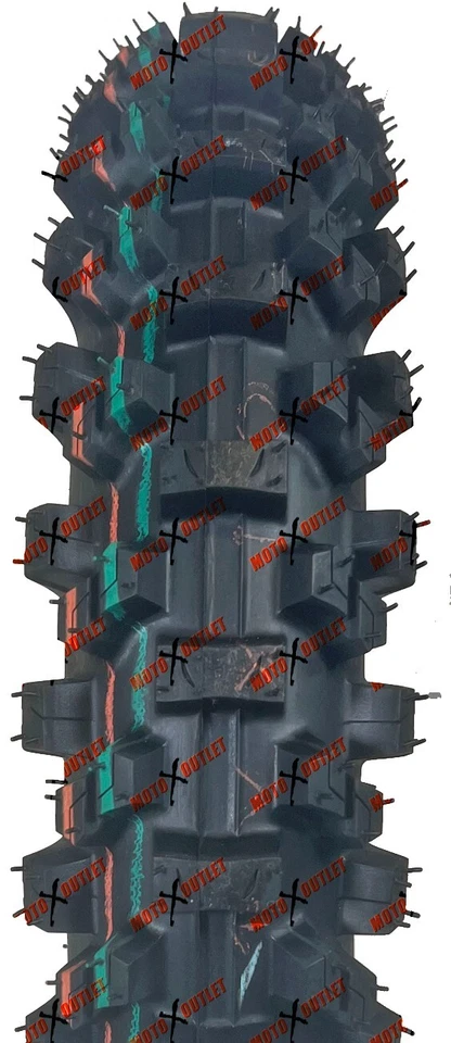 Bicicleta de cross trasera con neumático IRC 80/100-12 VX-10 MX CRF110 KLX110 TTR110 65SX YZ65 T10526 Foto 2 de 4