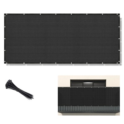 3' 4' 5' 6' tall Outdoor Fence Windscreen Privacy Screen Balcony Garden Railing