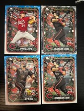 Holiday SILVER metallic Christian Encarnacion-Strand rookie card Spencer Steer +