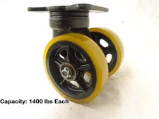 6" Forged Kingpinless ERGO Maintenance Free Swivel Caster Precision Sealed Brg