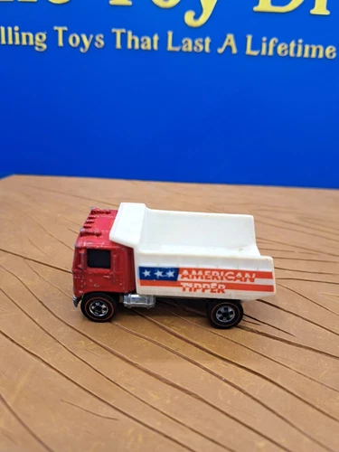 Vintage 1973 Hot Wheels Redline American Tipper Red Dump Truck Mattel Hong Kong