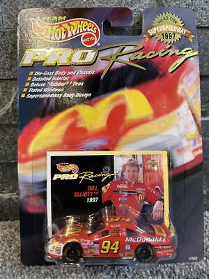 1997 NASCAR Mattel Hot Wheels Pro Racing 1st Edition Bill Elliott DieCast & Car