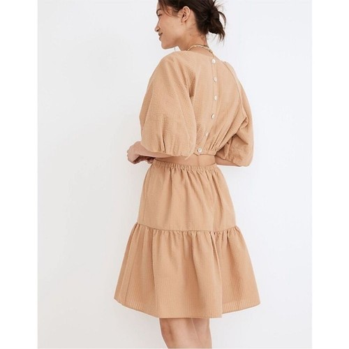 Robe Chemisier Madewell à Manches Ballon (puff Sleeve) - Taille S (Small) - Bleu - Neuf Avec étiquette (NWT)