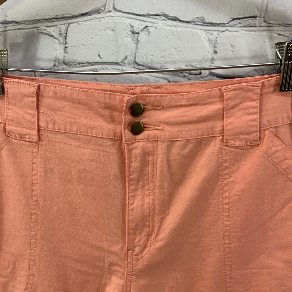 Avenue Slacks Womens Sz 16 Stretch Peach Pink Orange - Image 4 of 4