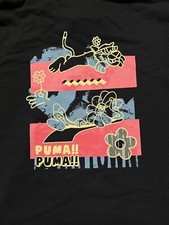 PUMA Relaxed Fit Downtown Graphic Men's Pullover Hoodie L Color Black 537164 01