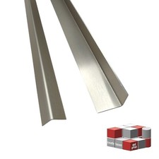 L-Profil Winkel Alu gebürstet bis 2,5 Meter Eckschutz Kantenschutz 1,5 mm stark