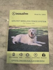 DOGOITM GPS Wireless Dog Fence, Electric Dog Fence with 3 Warning Modes, Rang...