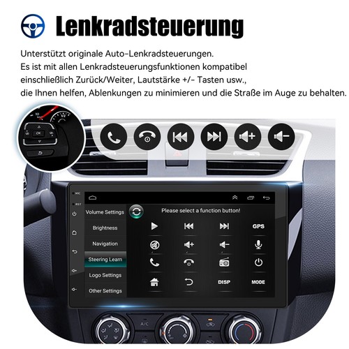 7" Carplay Autoradio Android 13 2+32G GPS SAT NAV RDS WiFi USB ASP 2 DIN Kamera - Bild 9 von 13