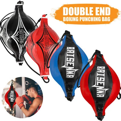 Double End Speed Ball Boxing MMA Focus Punching Dodge Bag Floor to Ceiling Rope