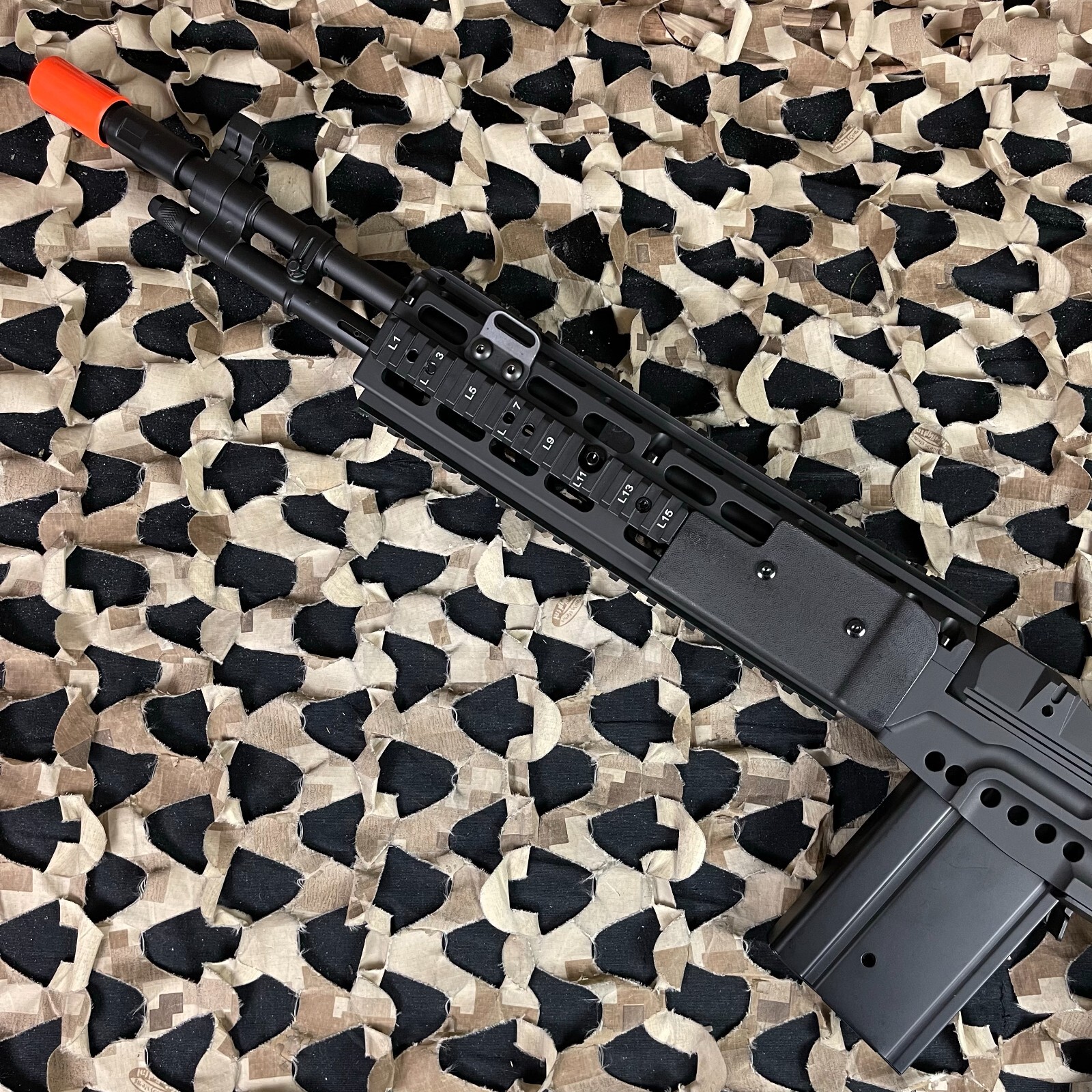 New Echo1 Full Metal M14 Combat Master EBR AEG Airsoft Gun - Black - JP ...