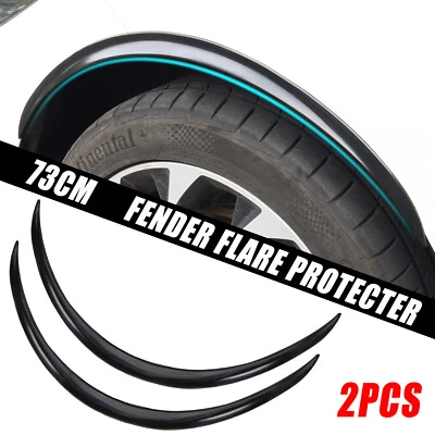 2X  Universal Auto Radlauf Verbreiterung KotflüGel Zierleisten Fender Kratzfest - Bild 1 von 4