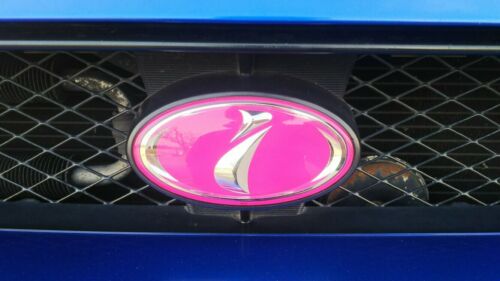 Genuine Subaru Impreza WRX STi Pink " i " Front Grill Emblem Badge JDM Genuine