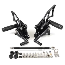 Black Rearsets Kit Racing Rear Sets for Kawasaki Ninja 300/ABS EX300 2013-2015
