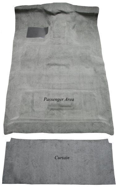 Carpet Kit For 1987-1997 Ford Pickup Truck, 4 Door Crew Cab 2 WD 4 Speed Gas