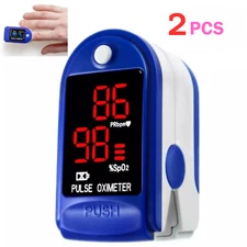 2 Pack Finger Pulse Oximeter Blood Oxygen Monitor SpO2 Heart Rate Tester   USA
