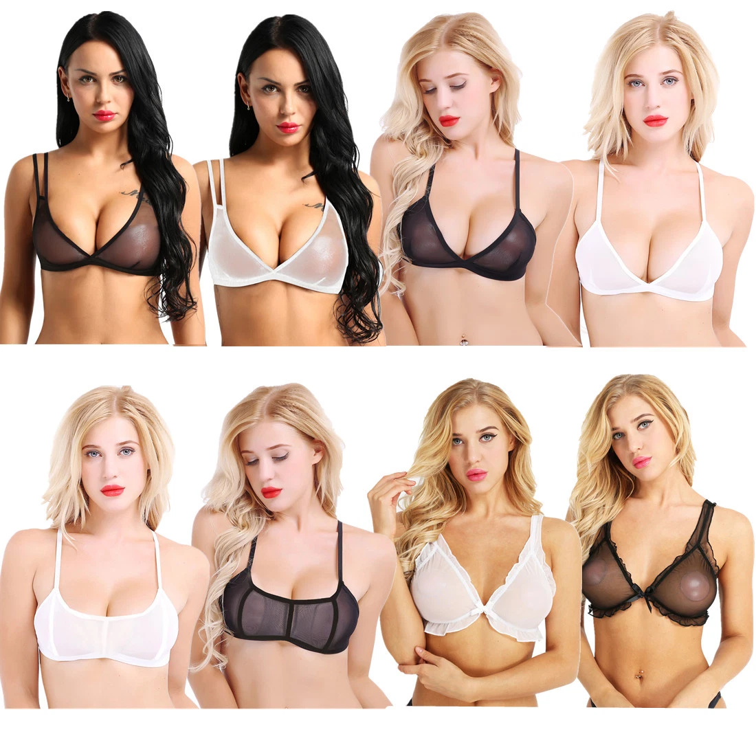 transparent bralette top
