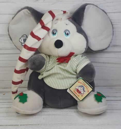 Vintage 1987 Applause Sugar Plum Mouse Plush Christmas  - Picture 1 of 8