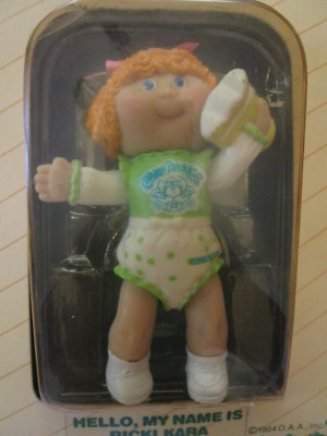 RARE ALTE CABBAGE PATCH KIDS POSEABLE FIGURE KUNSTSTOFF DOLL RICKI KARA 1984