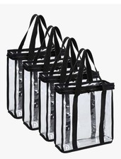 Fasmov Set of 4 Vinyl Record Storage Bags Hold up to 144 Albums 36 Each Bag