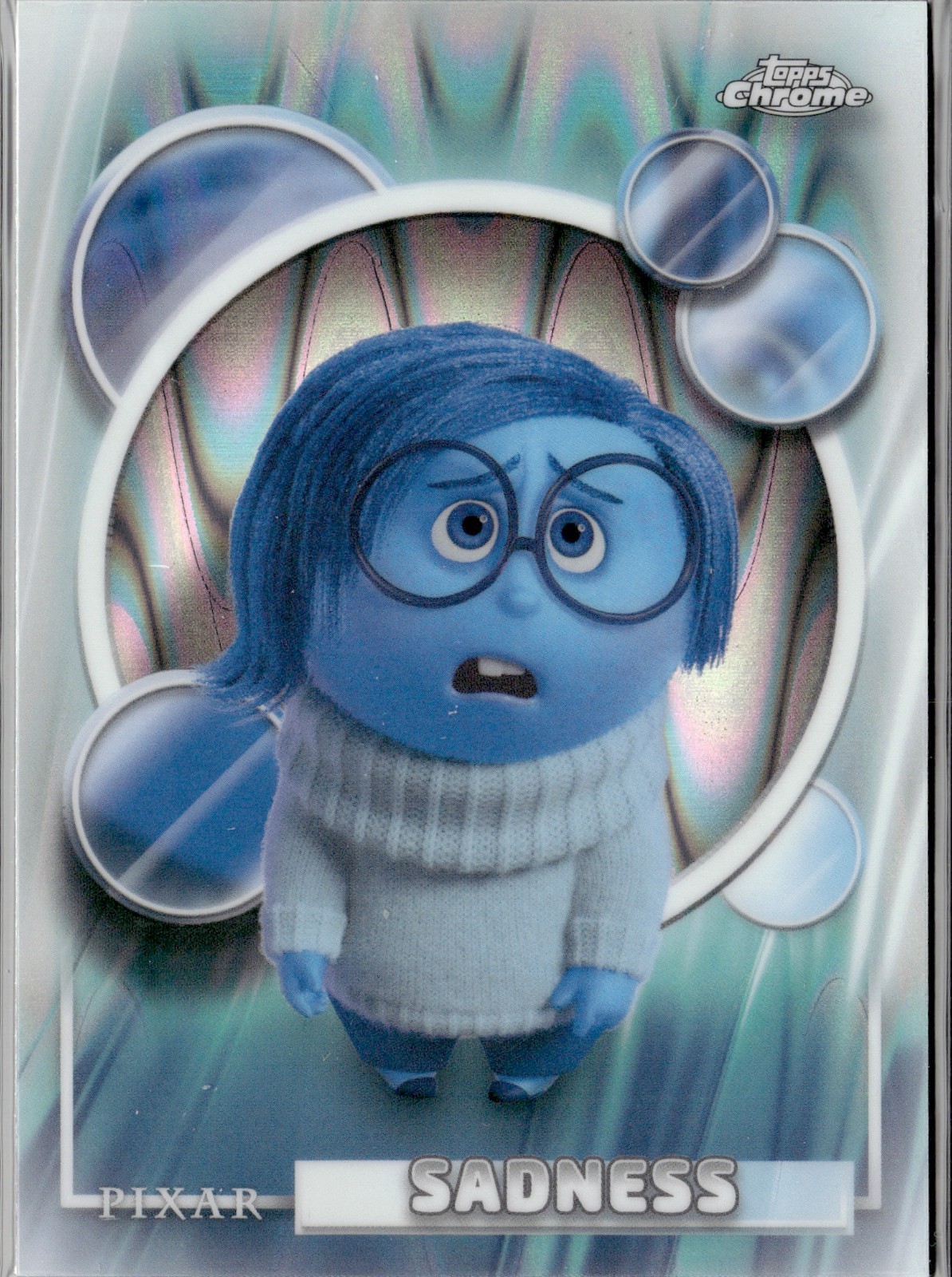 2026 Topps Chrome Disney Pixar Sadness RayWave Refractor #172 Inside Out