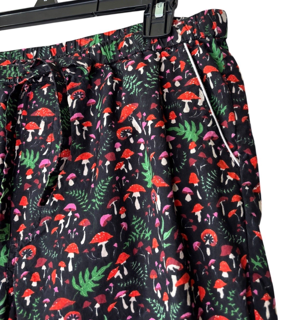 Printfresh Toadstool Pajama Pants Small S Black R… - image 3