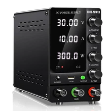 DC Power Supply 30V 10A Adjustable Bench PSU, 4-Digit LED, Output USB 5V/2A