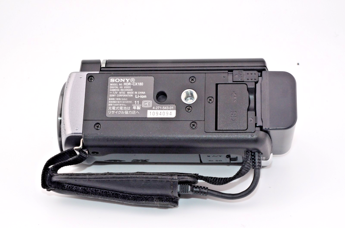 SONY HDR-CX180 Handycam Full HD Camcorder Silver Tested Working