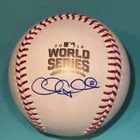 CHRIS COGHLAN (Cubs) Signed Official 2016 WORLD SERIES Baseball Beckett (BAS)