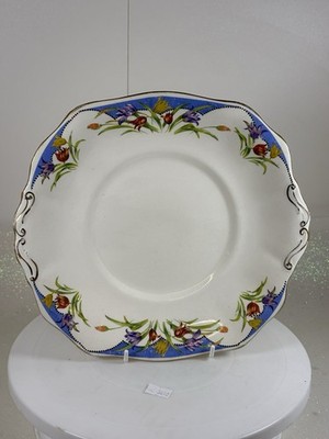 Alte Eton Elfenbein England Frühlingsmuster Sandwichplatte 10,25 Zoll A/F