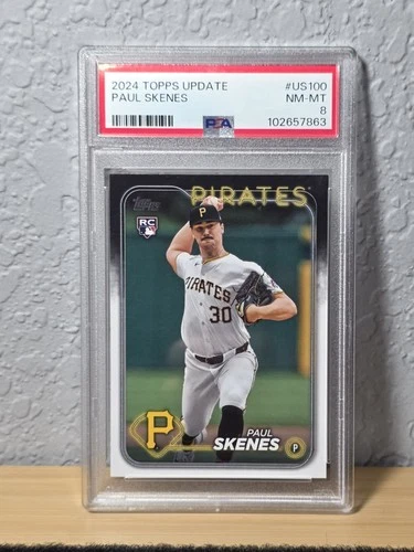 2024 Topps Update Paul Skenes #US100 PSA 8 NM-MT RC Rookie Card