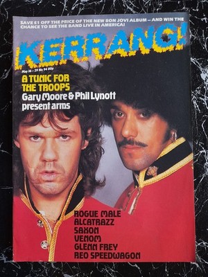 KERRANG! No 94 * UK * 1985 * GARY MOORE & PHIL LYNOTT * MAMA'S BOYS * LEE AARON