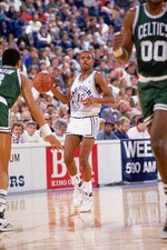 Winston Garland Golden State Warriors advances the ball during an - Old Photo