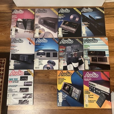 1983 AUDIO Magazine Lot of 11 (missing Oct) -  Vintage Audiophile Hi-Fi 70s