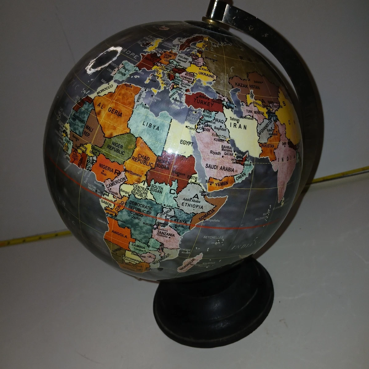 Black Vintage Original Antique World Globes & Celestial Globes for