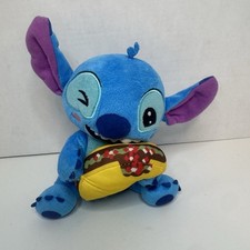Disney Lilo  Stitch Stitch with Tacos Stuffed Toy 6" Small Plush Used Hawaii