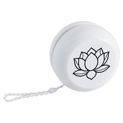 'Lotus Flower Line Art' Retro Style Yo-Yo (YY00053489)