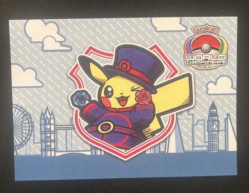 Pikachu Pokemon Center Exclusive World Championships London Postcard Mint 2022