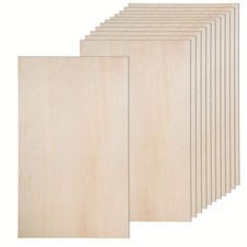 12 Pack Basswood Sheets for Crafts-12 x 24 x 1/8 Inch- 3mm Thick Plywood Shee...