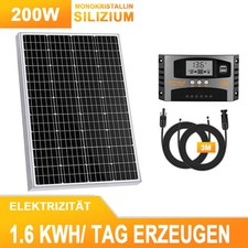 Gliese 200W Solarmodul Set Solarpanel 12V Mon...
