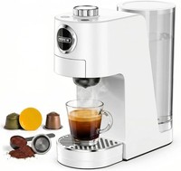HiBREW H3C 3-in-1 Pod Coffee Machine NS DG Ground Coffee Maker White 1400ml