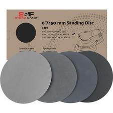 6 Inch Sanding Discs Hook And Loop 24 Pcs 1000 1500 2000 3000 Grit Wet Dry Sandp