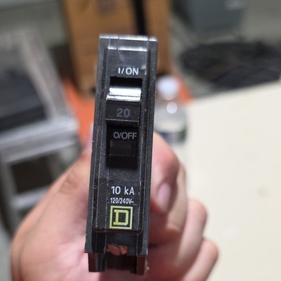 Square D Type QO DP-4075 20A 120/240V Circuit Breaker