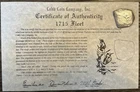 1715 Fleet 8 Reales Shipwreck Coin w/ COA