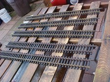 5 REA ARISTOCRAFT 36" Straight Track G gauge Brass / USED Garden Railroad