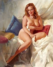 Busty woman Nudes Oil painting Wall art HD Giclee Printed on canvas P997