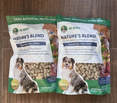 WELLNESS Lot Of 2 Dr. Marty Nature's Blend Dog Food 16 Oz. 09-25-2027 Expiration Date