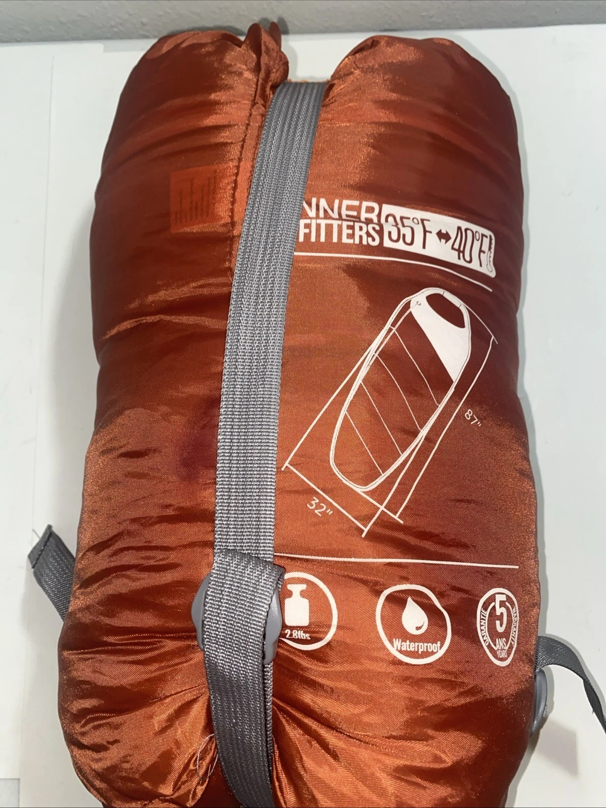 Winner Outfitters sleeping bag, waterproof, 35-40F, Orange
Opens in a new window or tab