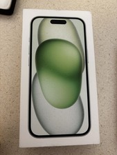 Original BOX for Apple iPhone 15 with Charging Cable Sticker Manual green 256 gb