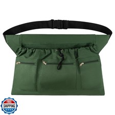 Gardening Apron, Garden Aprons with Pockets and Drawstring Bag, W