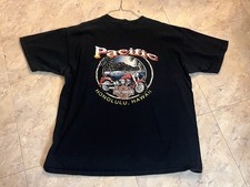 Vintage 1998 Harley Davidson Honolulu Hawaii T-shirt 2XL Black Flames Pacific
